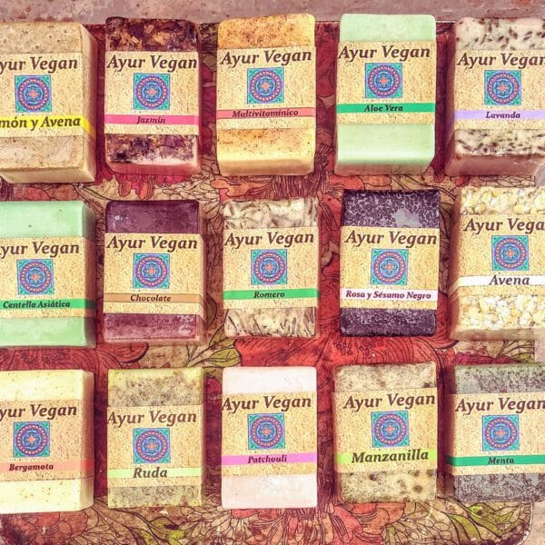 JABÓN ROSAS Y SÉSAMO X 80GR AYUR VEGAN