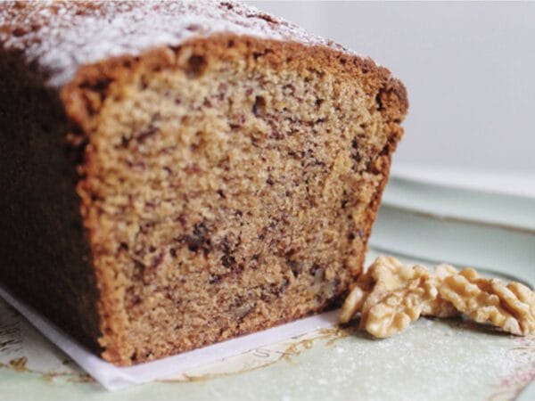 BUDÍN CON NUEZ- HARINA INTEGRAL ORGANÍCA-