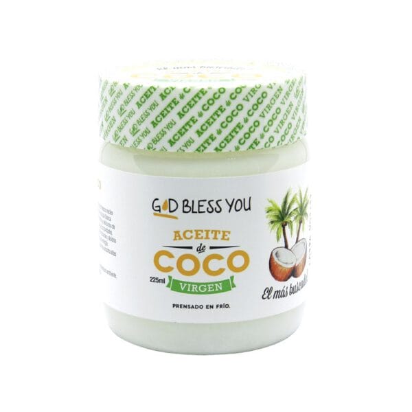 ACEITE DE COCO VIRGEN X 500ML -GOD BLESS YOU-