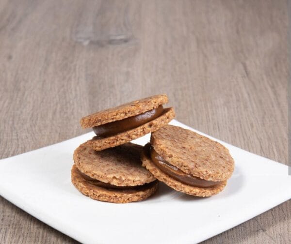 ALFAJOR KETO DE H.DE ALMENDRAS Y DULCE DE LECHE S/A