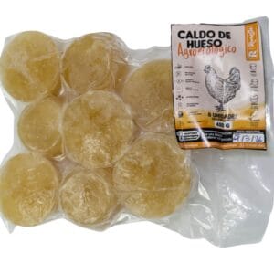 CALDO DE HUESOS Y GARRAS EN PORCIONES DE 50GR X 8 UNID-REVERDESER-CONGELADO