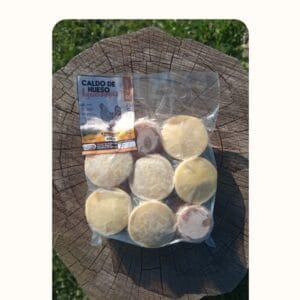 CALDO DE HUESOS Y GARRAS EN PORCIONES DE 50GR X 8 UNID-REVERDESER-CONGELADO