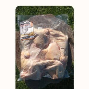 POLLO TROZADO DE PASTOREO PESO APROX 2 A 2,200KG-ENVASADO AL VACÍO-REVERDESER-FRESCO