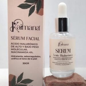 SERUM FACIAL C/ÁC.HIALURÓNICO Y NIACINAMIDA X 30GR.-KAIMANÁ-